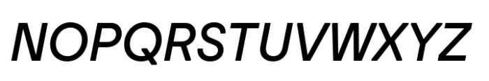 Baru Sans Medium Italic Font UPPERCASE