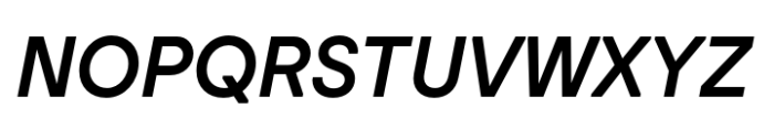 Baru Sans Semi Bold Italic Font UPPERCASE
