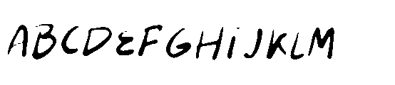 Barviera Handwriting Font UPPERCASE