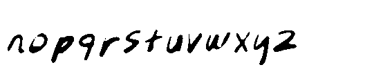 Barviera Handwriting Font LOWERCASE