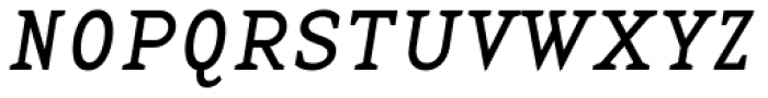 Base 12 Serif Italic Font UPPERCASE