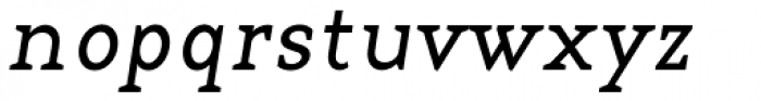 Base 12 Serif Italic Font LOWERCASE