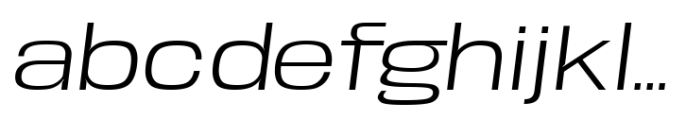 Base Neue Expanded Light Oblique Font LOWERCASE