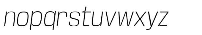 Base Neue Extra Light Oblique Font LOWERCASE