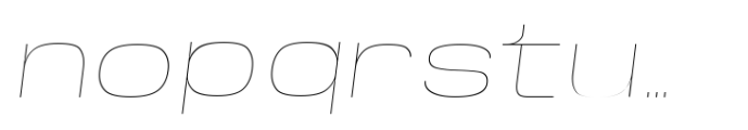 Base Neue Super Exp Thin Oblique Font LOWERCASE