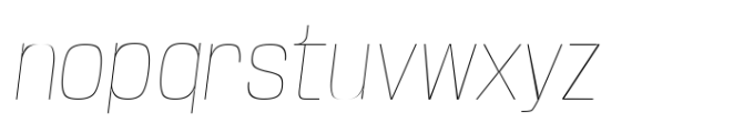 Base Neue Thin Oblique Font LOWERCASE