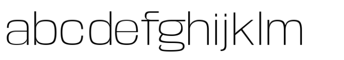 Base Neue Wide Extra Light Font LOWERCASE