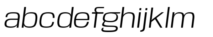 Base Neue Wide Light Oblique Font LOWERCASE