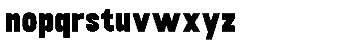 Baseform Regular Font LOWERCASE