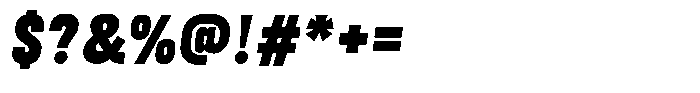Baseform Slant Font OTHER CHARS