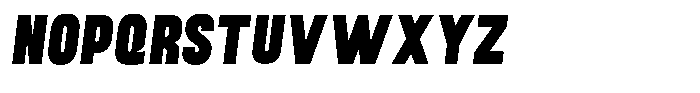 Baseform Slant Font UPPERCASE