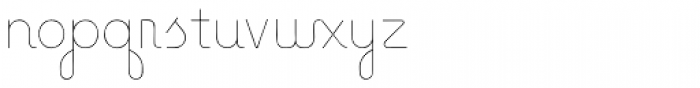Baseline Script Unlined Font LOWERCASE