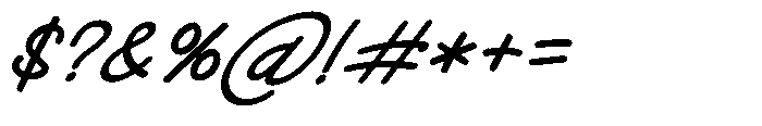 Bashemath Bold Italic Font OTHER CHARS