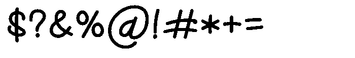 Bashemath Bold Font OTHER CHARS