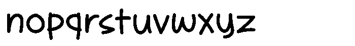 Bashemath Bold Font LOWERCASE