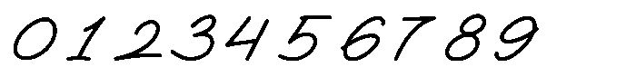Bashemath Italic Font OTHER CHARS