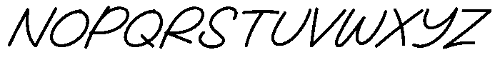 Bashemath Italic Font UPPERCASE