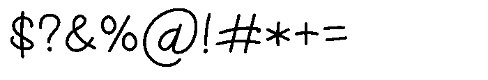 Bashemath Regular Font OTHER CHARS