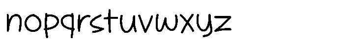 Bashemath Regular Font LOWERCASE