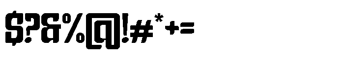 Bashful Condensed Font OTHER CHARS