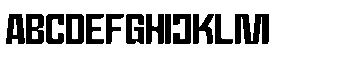 Bashful Condensed Font UPPERCASE