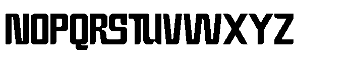 Bashful Condensed Font UPPERCASE