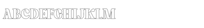 Bashing Outline Font UPPERCASE