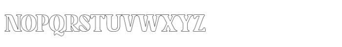 Bashing Outline Font UPPERCASE