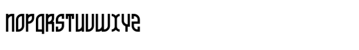 Bashiroh Font UPPERCASE