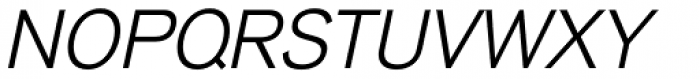 Basic Commercial Std Light Italic Font UPPERCASE