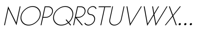 Basic Monoline JNL Oblique Font LOWERCASE