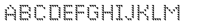 Basic Pixel Corner Font UPPERCASE