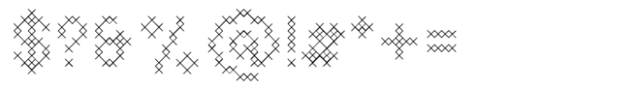 Basic Pixel Cross Font OTHER CHARS