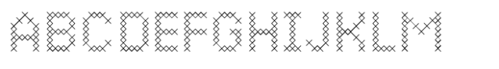 Basic Pixel Cross Font UPPERCASE