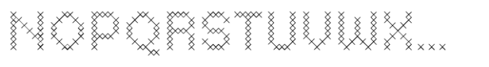 Basic Pixel Cross Font UPPERCASE