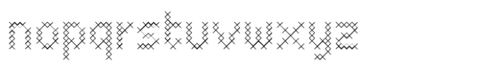 Basic Pixel Cross Font LOWERCASE
