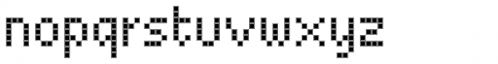 Basic Pixel Display Font LOWERCASE
