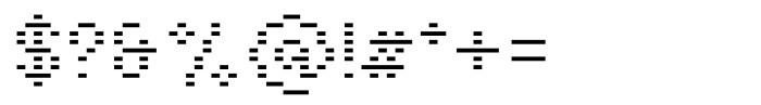 Basic Pixel Half Font OTHER CHARS