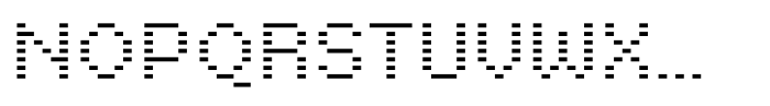 Basic Pixel Half Font UPPERCASE