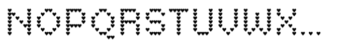 Basic Pixel Heart Font UPPERCASE