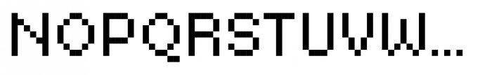 Basic Pixel Regular Font UPPERCASE