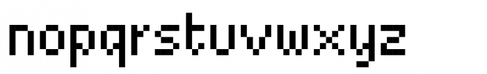 Basic Pixel Regular Font LOWERCASE