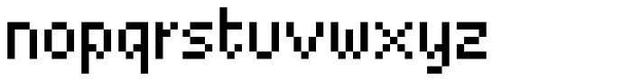 Basic Pixel Standard Font LOWERCASE