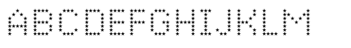 Basic Pixel Star Font UPPERCASE