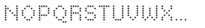 Basic Pixel Star Font UPPERCASE
