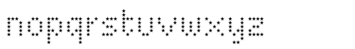 Basic Pixel Star Font LOWERCASE