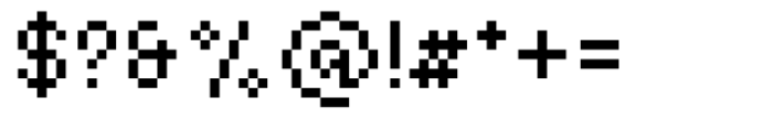 Basic Pixel Variable Font OTHER CHARS