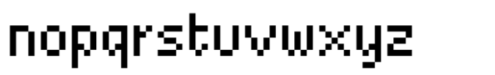 Basic Pixel Variable Font LOWERCASE