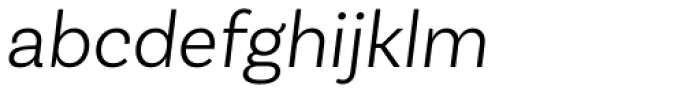 Basic Sans Alt Light Italic Font LOWERCASE