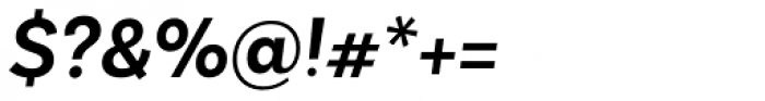 Basic Sans Alt Semi Bold Italic Font OTHER CHARS
